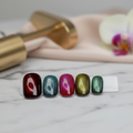 Multicolor Cat-Eye Press-On Nails Product Image