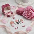 Nude Zebra Print Floral Press-On Nails Product Image